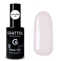Camouflage 11  9ml Камуфлирующая база для гель-лака Grattol Rubber Base Camouflage 11  9ml Камуфлирующая база для гель-лака Grattol Rubber Base