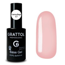 Camouflage 17  9ml Камуфлирующая база для гель-лака Grattol Rubber Base Camouflage 17  9ml Камуфлирующая база для гель-лака Grattol Rubber Base