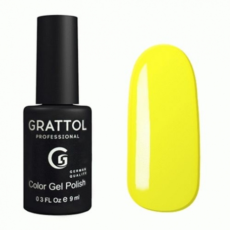 Гель-лак Grattol GTC034 Yellow, 9мл