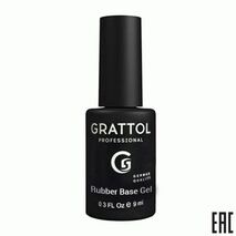 Каучуковая экстрагустая база для гель-лака Grattol Rubber Base Gel EXTRA, 9мл