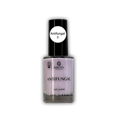 Grattol Antifungal Nail Polish 03. Лак для ногтей без лампы. 9 мл.