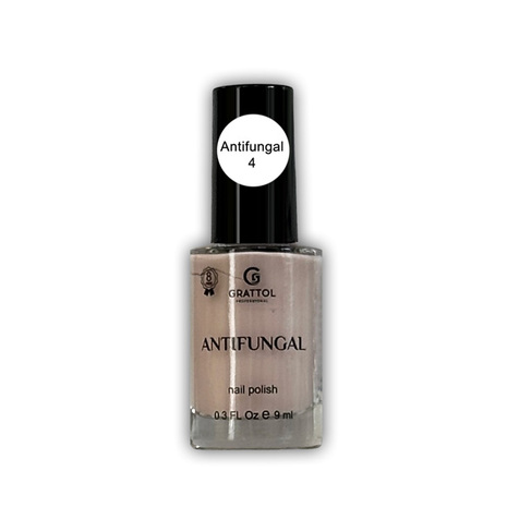 Grattol Antifungal Nail Polish 04. Лак для ногтей без лампы. 9 мл.