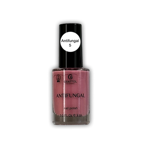 Grattol Antifungal Nail Polish 05. Лак для ногтей без лампы. 9 мл.