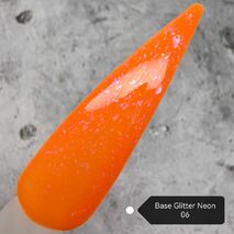 Grattol Rubber Base Glitter Neon 06