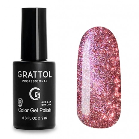 Гель-лак Светоотражающий Grattol Color Gel Polish Bright Cristal 04, 9 мл