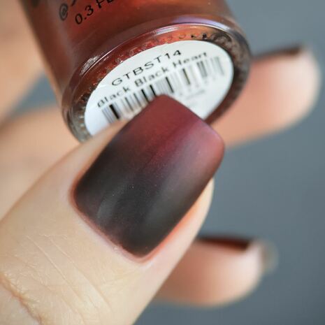 Лак для ногтей Grattol Color Nail Polish Black Black Heart