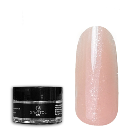 Grattol Camouflage Gel Shimmer Cream Rose15мл