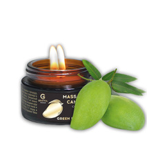 ( 30 мл ) Свеча Массажная Grattol Premium Massage Candle на кокосовом воске Green Mango (МАНГО)