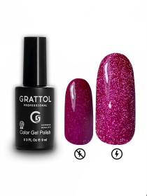 Гель-лак Светоотражающий Grattol Color Gel Polish Bright Neon 07, 9 мл Гель-лак Светоотражающий Grattol Color Gel Polish Bright Neon 07, 9 мл