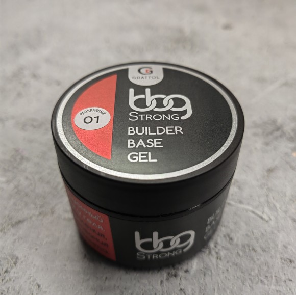 Grattol Builder Base Gel Strong  01  Прозрачный  30 ml