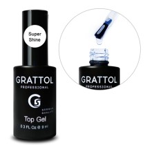 Super Shine Rubber Top Gel Топ для гель-лака Grattol (9 мл)