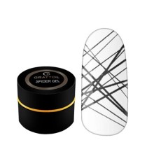 Гель паутинка для тонких линий Grattol Spider Gel Black, 5 мл