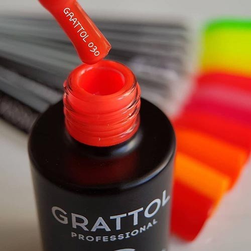 Гель-лак Grattol GTC030 Bright Red, 9мл