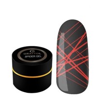 Гель паутинка для тонких линий Grattol Spider Gel Red, 5 мл
