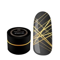 Гель паутинка для тонких линий Grattol Spider Gel Gold, 5 мл
