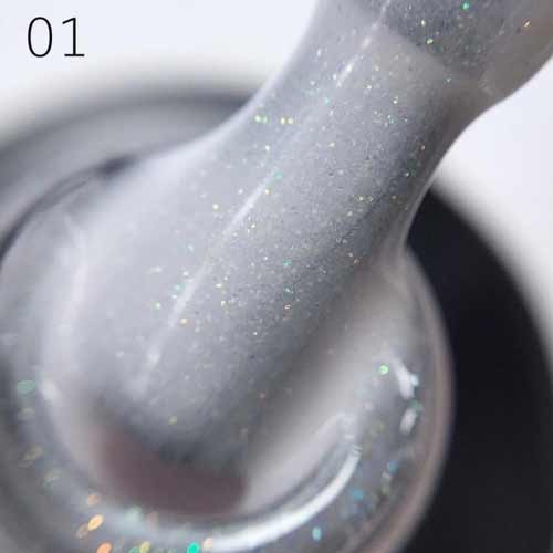 Glitter 01 9ml Каучуковая база для гель-лака Grattol Rubber Base Glitter No Hema Glitter 01 9ml Каучуковая база для гель-лака Grattol Rubber Base Glitter No Hema