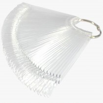 Палитра Веер на кольце Grattol прозрачная, 50 типс Палитра Веер на кольце Grattol прозрачная, 50 типс