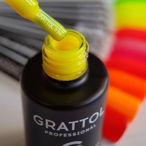 Гель-лак Grattol GTC034 Yellow, 9мл