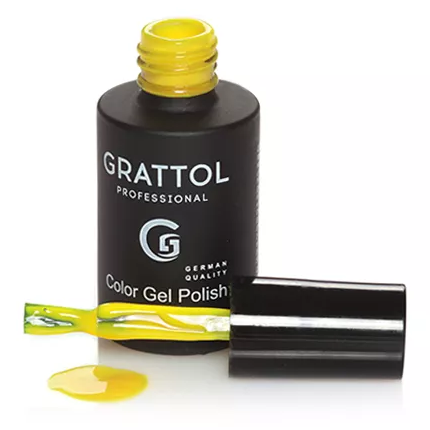 Гель-лак Grattol GTC034 Yellow, 9мл Гель-лак Grattol GTC034 Yellow, 9мл