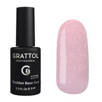 Glitter 07  9ml Каучуковая база для гель-лака Grattol Rubber Base Glitter No Hema Glitter 07  9ml Каучуковая база для гель-лака Grattol Rubber Base Glitter No Hema