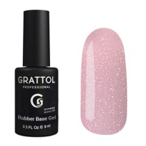 Glitter 08  9ml Каучуковая база для гель-лака Grattol Rubber Base Glitter No Hema Glitter 08  9ml Каучуковая база для гель-лака Grattol Rubber Base Glitter No Hema