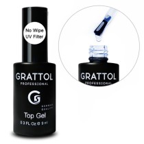 No Wipe UV Filter Top Gel Топ для гель-лака без липкого слоя Grattol (9 мл) No Wipe UV Filter Top Gel Топ для гель-лака без липкого слоя Grattol (9 мл)