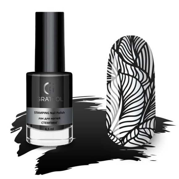 Лак-для-стемпинга-Черный-Grattol Лак-для-стемпинга-Черный-Grattol