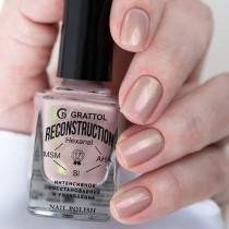 (11 мл) Grattol Reconstruction Серый беж c усиленной формулой