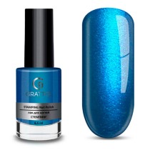 Лак для стемпинга Grattol 10 Blue Metal, 6,5 мл Лак для стемпинга Grattol 10 Blue Metal, 6,5 мл