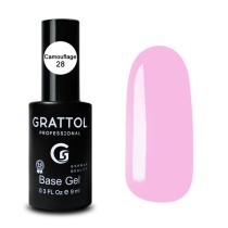 Camouflage 28 9ml Камуфлирующая база для гель-лака Grattol Rubber Base Camouflage 28 9ml Камуфлирующая база для гель-лака Grattol Rubber Base
