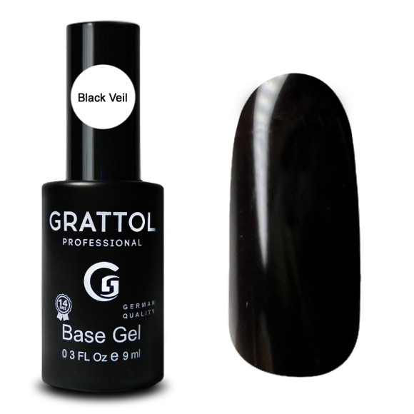 Grattol Rubber Base Black Veil 9 мл