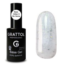 Glitter 09  9ml Marble Каучуковая для гель-лака Grattol Rubber Base Glitter No Hema Glitter 09  9ml Marble Каучуковая для гель-лака Grattol Rubber Base Glitter No Hema