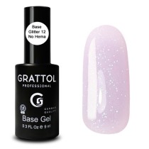 Glitter 12  9ml Каучуковая база для гель-лака Grattol Rubber Base Glitter No Hema Glitter 12  9ml Каучуковая база для гель-лака Grattol Rubber Base Glitter No Hema