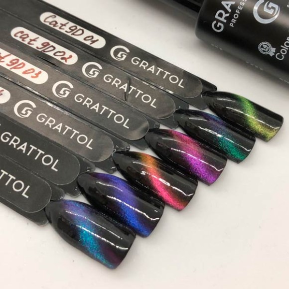Гель-лак Grattol 9D Cat Eye 06, 9 мл Гель-лак Grattol 9D Cat Eye 06, 9 мл