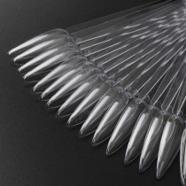 Палитра Веер на кольце СТИЛЕТ, прозрачная, 50 типс Палитра Веер на кольце СТИЛЕТ, прозрачная, 50 типс