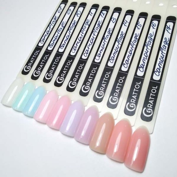 Camouflage 12  9ml Камуфлирующая база для гель-лака Grattol Rubber Base