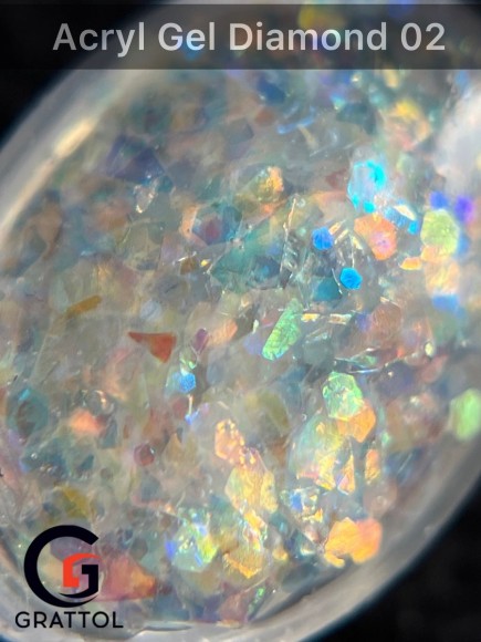 Акрил-гель Grattol Acryl Gel Diamond 2, 30 мл Акрил-гель Grattol Acryl Gel Diamond 2, 30 мл