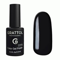 Гель-лак Grattol GTC002 Black, 9мл Гель-лак Grattol GTC002 Black, 9мл