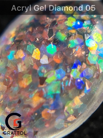 Акрил-гель Grattol Acryl Gel Diamond 5, 30 мл