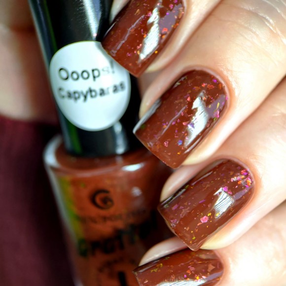 Лак для ногтей Grattol Color Nail Polish Ooops! Capybaras  9ml